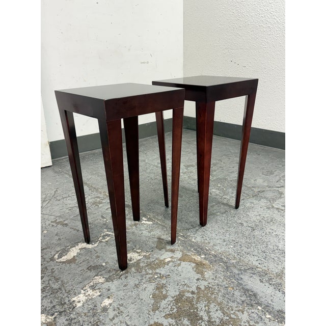 Contemporary Swaim Occasional Side Tables, Pair For Sale - Image 3 of 12