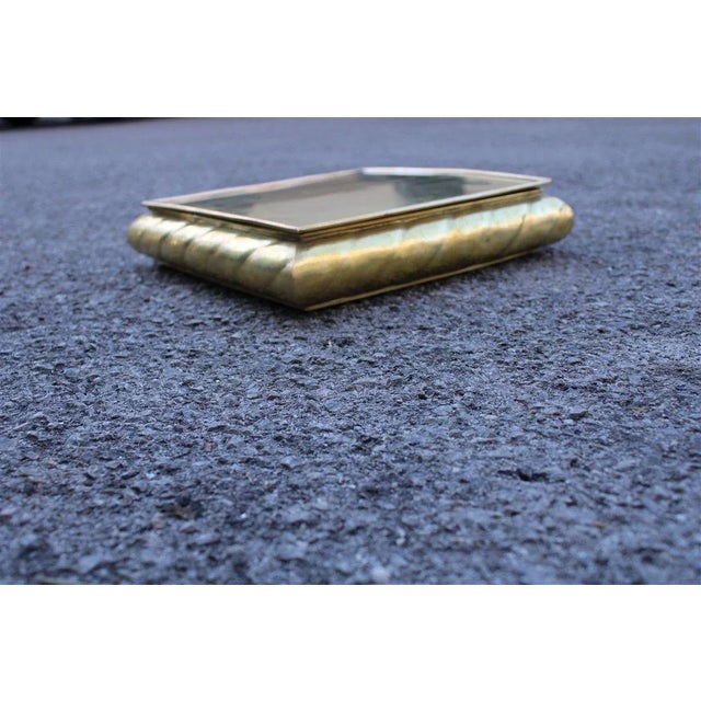 Gold Italian Brass Box, 1970s For Sale - Image 8 of 10