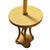 Tan Restored Rattan & Mahogany Hourglass Side Table Torchiere Floor Lamp For Sale - Image 8 of 8