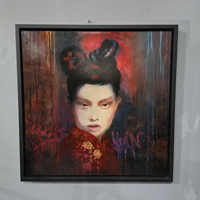 2020s Kenso, Portrait, 2023, Oil on Canvas For Sale - Image 5 of 5