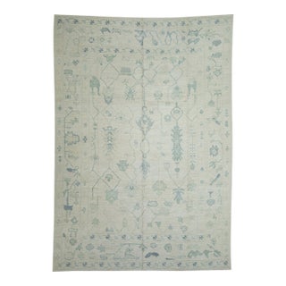 Turkish Oushak Rug 9' x 12'9" For Sale