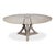 Modern Transitional Round Dining Table, Large - Grey Oak For Sale - Image 3 of 11
