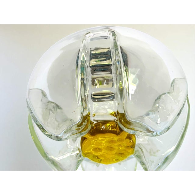 Mid-Century Wood and Art Glass Pendant in the style of Mazzega, 1960s For Sale - Image 6 of 10