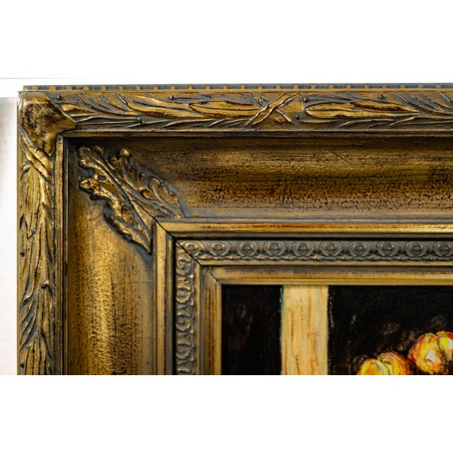 Home Inspirations Auctions offers to you this beautifully framed still life Original signed oil painting. Warm colors and...