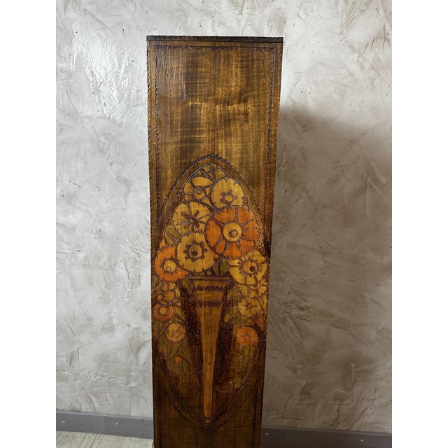 Brown Art Deco Brown Wooden Etagère, 1925 For Sale - Image 8 of 14