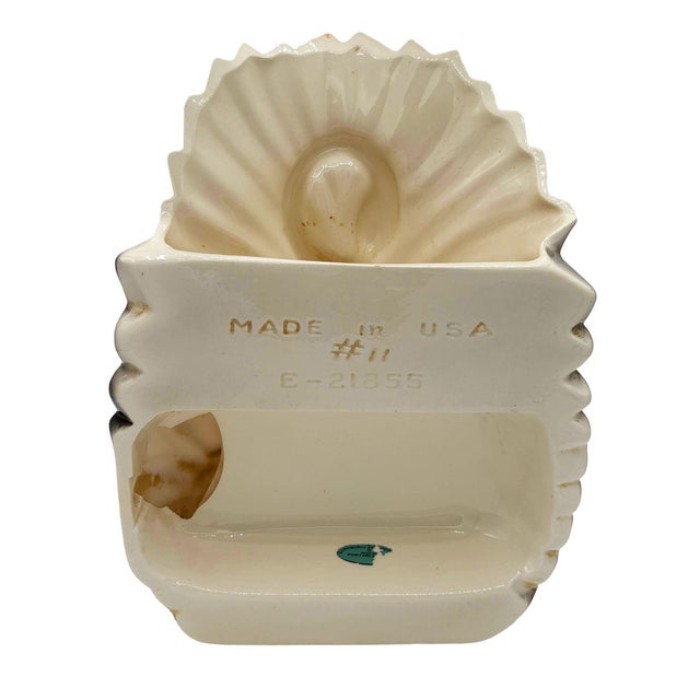 1950s 1950s Mid-Century California Ceramic Pottery Pink Flamingo W/ Open Wings Tv Table Lamp For Sale - Image 5 of 9