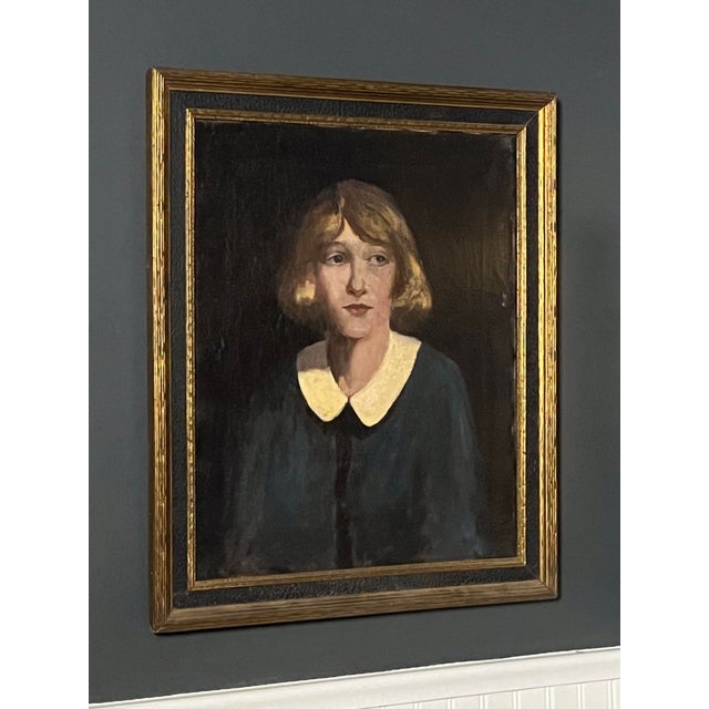 Late 19th Century 19th Century Framed Portrait of a Girl, "Little Orphant Annie" Oil on Canvas For Sale - Image 5 of 11