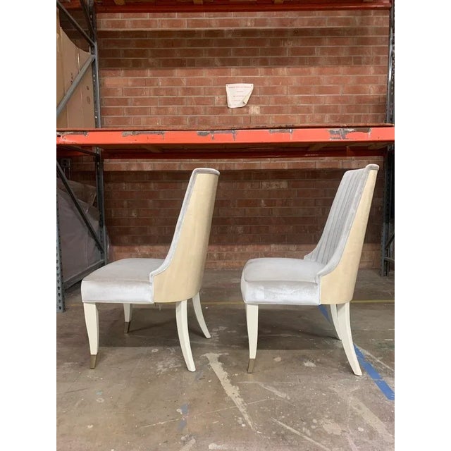Caracole Modern Upholstered Side Dining Chairs, Line Me Up, Set of 2 For Sale In Greensboro - Image 6 of 7