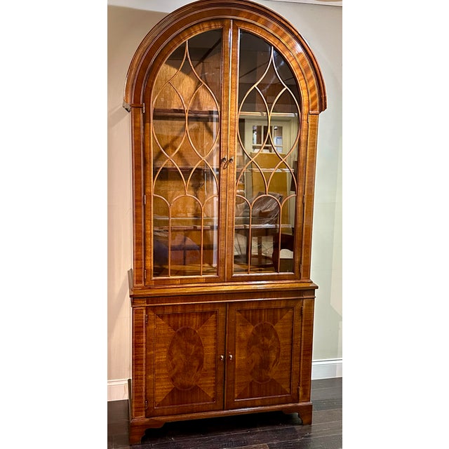 Baker Furniture Historic Charleston Collection Arched China Cabinet For Sale - Image 10 of 12
