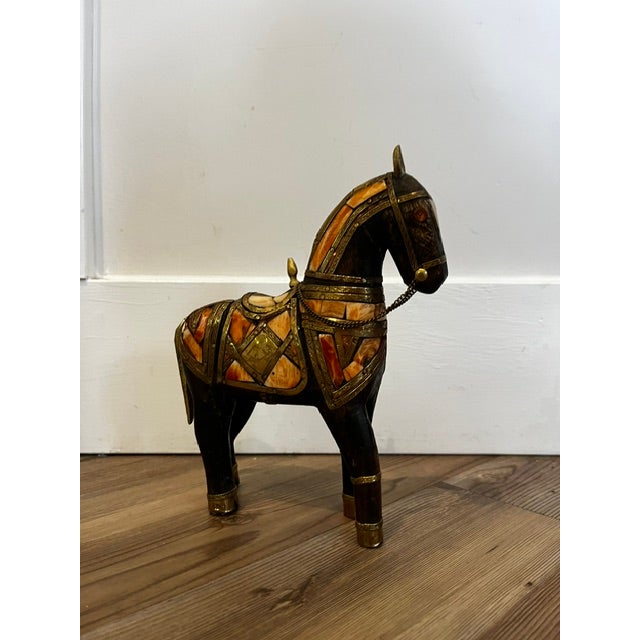 Vintage Handcarved Marwari Horse For Sale In New York - Image 6 of 10