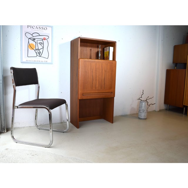 Danish Narrow Teak Cabinet from Kollund, 1970s For Sale - Image 6 of 8