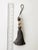 Pair of Smoky Ash and Stone Colored Beaded Key Tassels For Sale - Image 12 of 14
