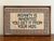 A vintage framed cross stitch quippy textile. Handmade and fun. Please see condition details noted. Most items found at...