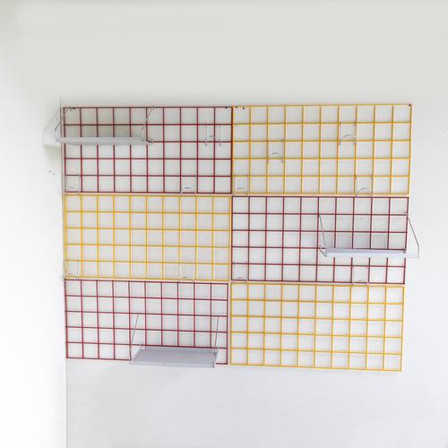 Modular Yellow/Red Portarobe System by Piero Polato for Robots Milano For Sale - Image 9 of 9