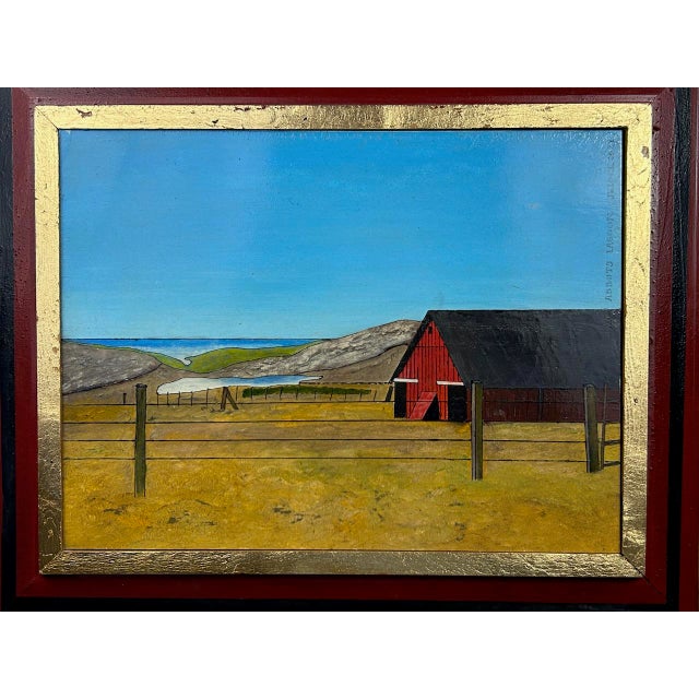 Abbots Lagoon, Original Oil Painting, John Klock, 2021. Oil and Gold Leaf Painting by renowned California artist and...