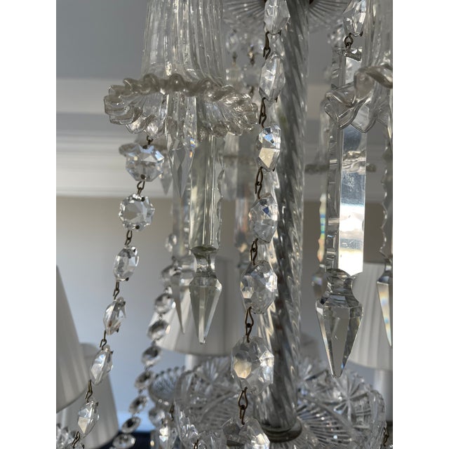 Antique 1840 Baccarat Crystal Twelve-Arm Chandelier For Sale - Image 9 of 12