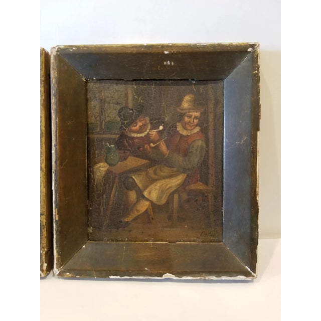 Figurative Early 19th Century Dutch Paintings - a Pair For Sale - Image 3 of 8