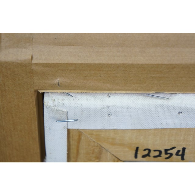 Salvador Caballero 'Costa Brava' Coastal Landscape Seascape Harbor Painting 22" For Sale - Image 13 of 13