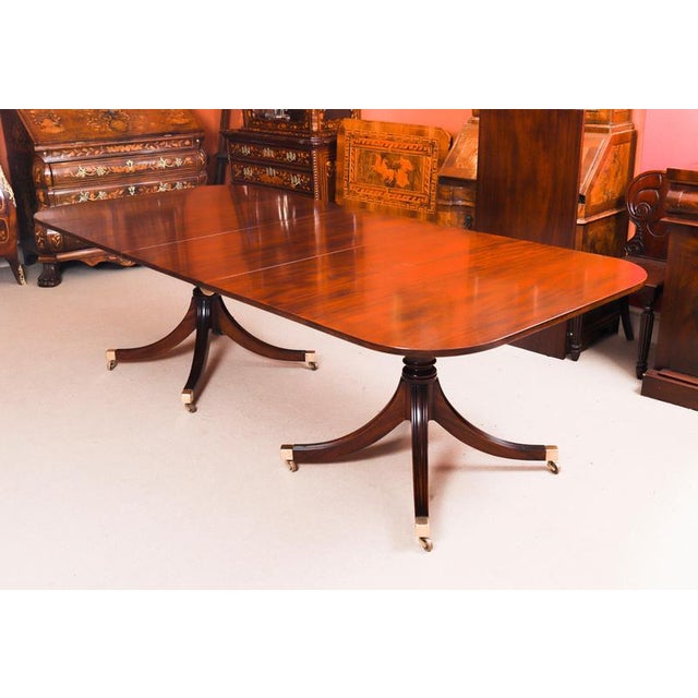 Vintage Regency Revival Dining Table by William Tillman, 1980s For Sale - Image 9 of 17