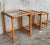 Mid-Century Modern Bamboo and Rattan Nesting Tables With Clear Glass Top For Sale - Image 3 of 8