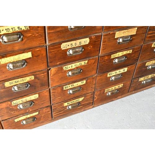 Ironmongers Shop Counter Drawers, 1910s For Sale - Image 6 of 15