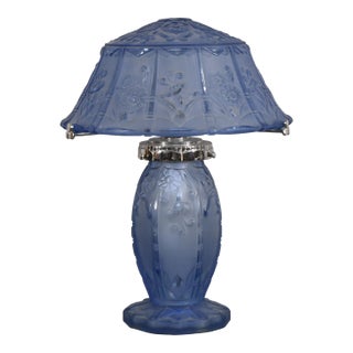 French Art Deco Lamp by Pierre D' Avesn Lorrain Daum - 1930 France For Sale
