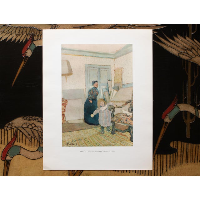 1950s 1950s After Edouard Vuillard "The First Steps", First Edition Swiss Full-Color Print For Sale - Image 5 of 10