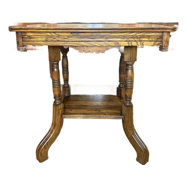 Vintage Eastlake Style Walnut Side Table For Sale