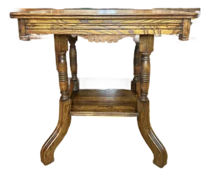 Vintage Eastlake Style Walnut Side Table
