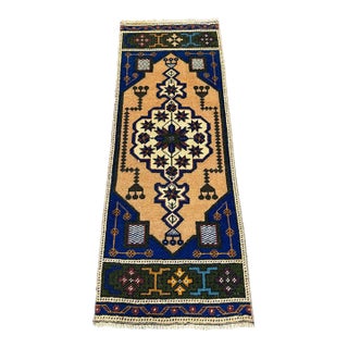 Turkish Yastik Rug 1'4" x 3'8" For Sale