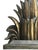 An extraordinary and theatrical Maison Jansen–style palm tree floor lamp / wall sconce, executed in painted plaster with a...