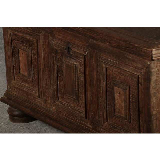 Antique Small Baroque Chest in Oak, 1750 For Sale - Image 13 of 18