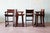 Mid-Century Modern 1960s Sergio Rodrigues Style Brazilian Barstools in Patinated Leather - Set of 4 For Sale - Image 3 of 15