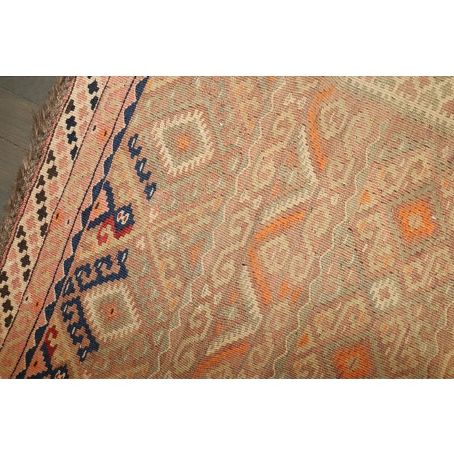 Mid 20th Century Zabihi Collection Turkish Kilim Runner - 3' x 13'4" For Sale - Image 11 of 12