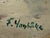 F. Yayboke Turkish Seascape Oil Painting, Circa 1960's For Sale - Image 11 of 12