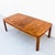 Restored 1970s parsons style dining table with two leaves by Mastercraft. With both leaves inserted, the Model 869 dining...