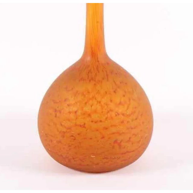 Art Deco Orange Berluze Vase by Andre Delatte, France, 1920s For Sale - Image 4 of 5
