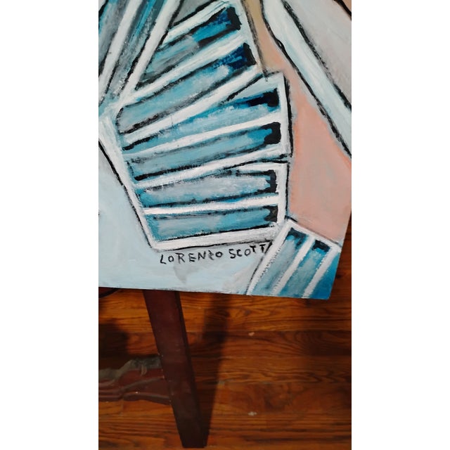 Original Lorenzo Scott Oil Painting "Donald Trump Done Torn the White House Down". For Sale - Image 4 of 13