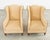 1980s Pair of Henredon Butter Upholstered Wingback Club Chairs For Sale - Image 5 of 18