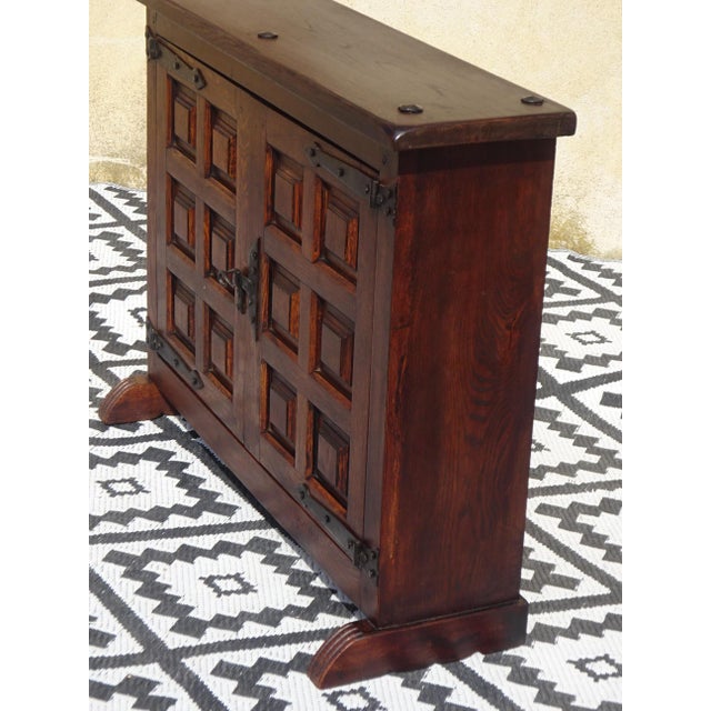Oak and Wrought Iron Sideboard, 1950s For Sale - Image 16 of 18