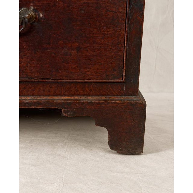 18th Century Georgian Oak 2-Over-3 Chest of Drawers For Sale - Image 6 of 14