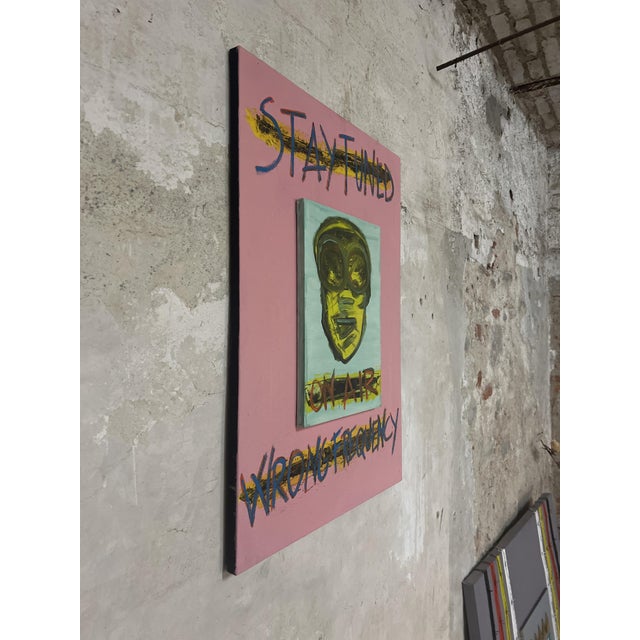 Early 21st Century ArpVerdeacqua, Stay Tuned, 2023, Acrylic on Canvas For Sale - Image 5 of 8