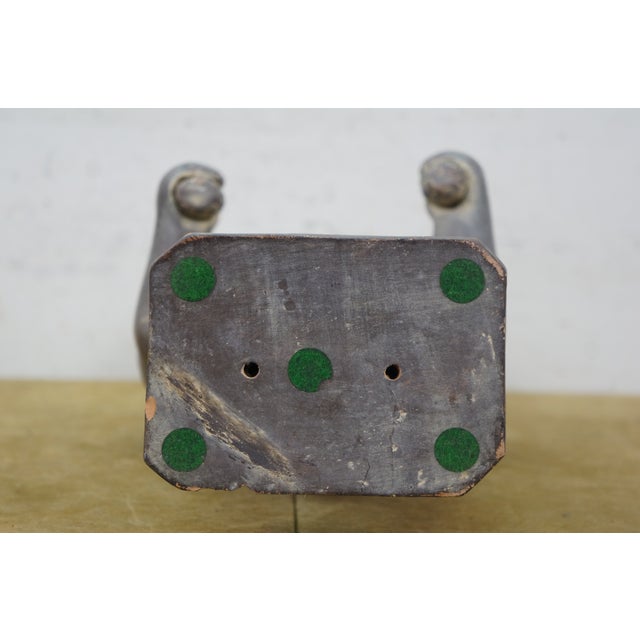 Vintage Terracotta Pottery Mayan God Maize Corn Sculpture Statue 19" For Sale - Image 13 of 14