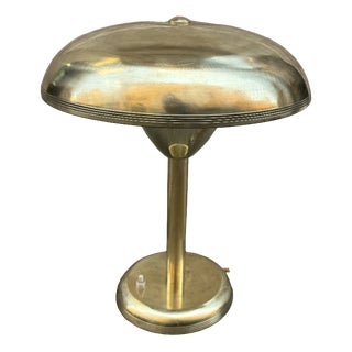 Vintage Brass Table Lamp, 1950s For Sale