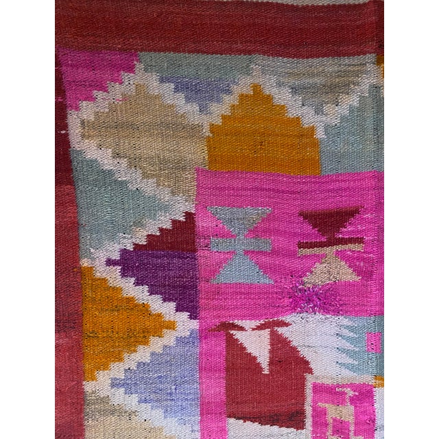 Late 20th-Century Vintage Peruvian Patriotic Folk Textile With National Coat of Arms (90" X 56") For Sale - Image 4 of 13