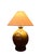 Ceramic Mid-Century Ceramic Table Lamp With Embossed Floral Medallions For Sale - Image 7 of 7