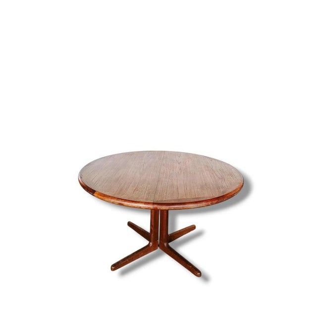 Mid-Century Danish Round Dining Table from Laurits M Larsen, 1960s For Sale - Image 4 of 11