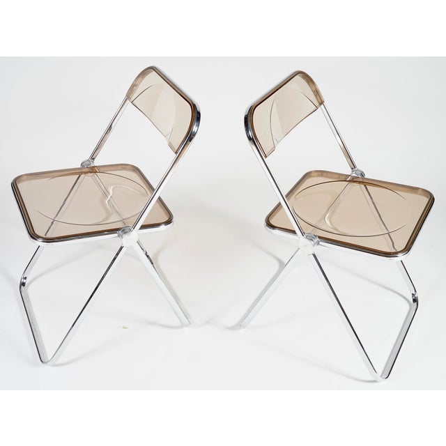 Castelli Vintage Castelli Plia Folding Chairs Set of 2 by Giancarlo Piretti For Sale - Image 4 of 10