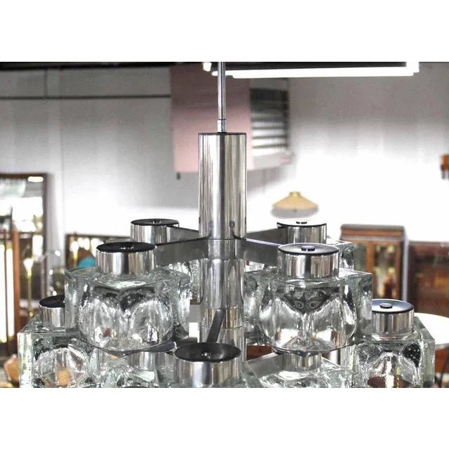 Gaetano Sciolari Gaetano Sciolari "Ice Cube" Light Fixture For Sale - Image 4 of 10