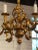 Mid-Century Modern Vintage Italian Gilt Metal 6 Light Chandelier For Sale - Image 3 of 7
